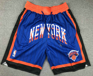 Men's New York Knicks Blue 2024 City Icon Swingman Shorts
