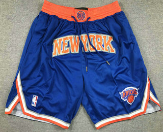 Men's New York Knicks Blue Icon Swingman Shorts