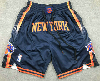 Men's New York Knicks Navy 2022 Statement Icon Swingman Shorts