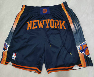 Men's New York Knicks Navy 2022 Statement Icon Swingman Shorts