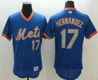 Men's New York Mets #17 Keith Hernandez Blue Flexbase 2016 MLB Player Jersey