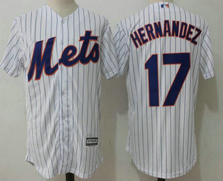 Men's New York Mets #17 Keith Hernandez Retired White Home Stitched MLB Majestic Cool Base Jersey