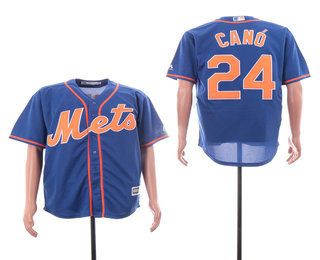 Men's New York Mets #24 Robinson Cano Royal Blue Stitched MLB Cool Base Jersey