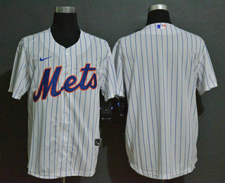 Men's New York Mets Blank White Stitched MLB Cool Base Nike Jersey