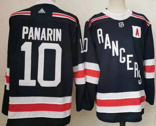 Men's New York Rangers #10 Artemi Panarin Navy 2018 Winter Classic Authentic Jersey