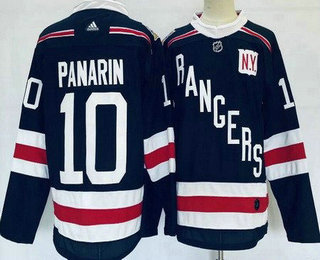 Men's New York Rangers #10 Artemi Panarin Navy 2018 Winter Classic Stitched Jersey