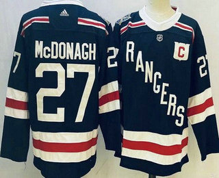 Men's New York Rangers #27 Ryan McDonagh Navy 2018 Winter Classic Stitched Jersey