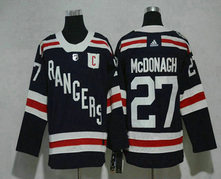 Men's New York Rangers #27 Ryan McDonagh Navy Blue 2018 Winter Classic Adidas Stitched NHL Hockey Jersey