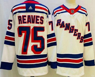 Men's New York Rangers #75 Ryan Reaves White Authentic Jersey