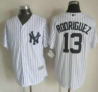 Men's New York Yankees #13 Alex Rodriguez Home White 2015 MLB Cool Base Jersey