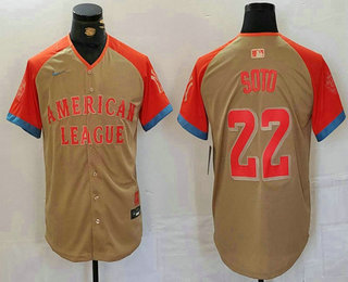 Men's New York Yankees #22 Juan Soto Cream 2024 All Star Limited Stitched Jersey