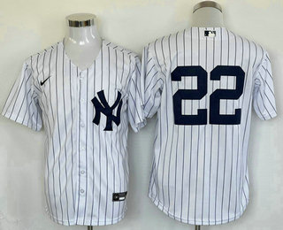 Men's New York Yankees #22 Juan Soto White Cool Base Stitched Baseball Jersey