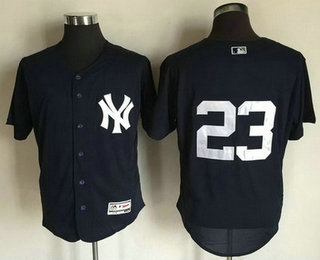 Men's New York Yankees #23 Don Mattingly Retired Navy Blue 2016 Flexbase Majestic Baseball Jersey