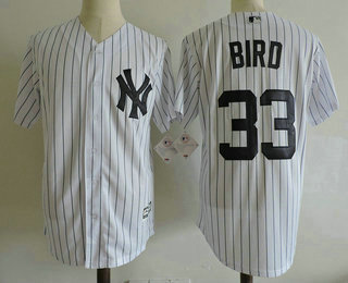 Men's New York Yankees #33 Greg Bird White Home Stitched MLB Majestic Cool Base Jersey