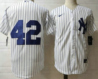 Men's New York Yankees #42 Mariano Rivera White Cool base Jersey