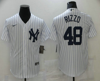 Men's New York Yankees #48 Anthony Rizzo White Stitched MLB Cool Base Nike Jersey