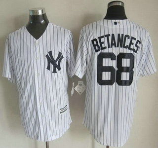 Men's New York Yankees #68 Dellin Betances Home White 2015 MLB Cool Base Jersey