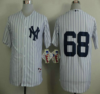 Men's New York Yankees #68 Dellin Betances White Jersey