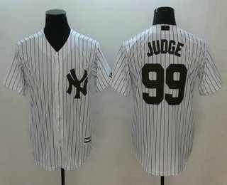 Men's New York Yankees #99 Aaron Judge Gray 2018 Memorial Day Stitched MLB Cool Base Jersey