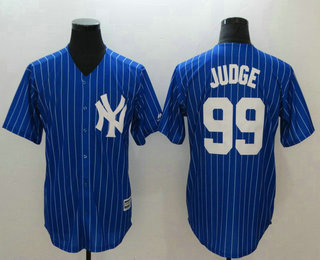 Men's New York Yankees #99 Aaron Judge Light Blue Stitched MLB Cool Base Jersey