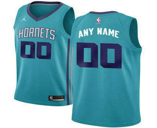 Men's Nike Charlotte Hornets Light Blue NBA Swingman Custom Jersey