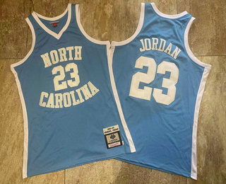 Men's North Carolina Tar Heels #23 Michael Jordan Light Blue 1983-84 Swingman Throwback Jersey