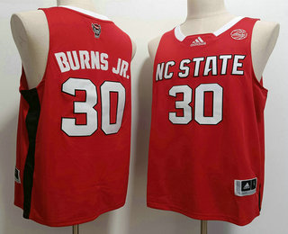 Men's North Carolina Tar Heels #30 DJ Burns Jr Red Stitched College Basketball Jersey