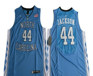 Men's North Carolina Tar Heels #44 Justin Jackson Royal Blue College Basketball 2017 Brand Jordan Swingman Stitched NCAA Jersey