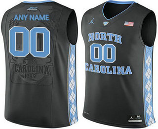 Men's North Carolina Tar Heels Customized College Basketball Jersey - Black