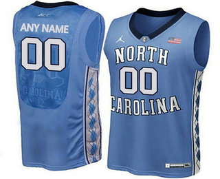 Men's North Carolina Tar Heels Customized College Basketball Jersey - Blue