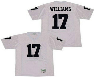 Men's Northeast High School #17 Doug Williams White Football Jersey