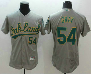 Men's Oakland Athletics #54 Sonny Gray Gray 2016 Flexbase Majestic Baseball Jersey