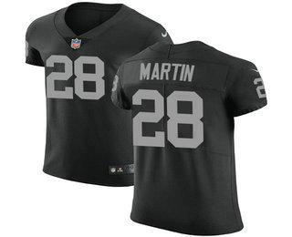 Men's Oakland Raiders #28 Doug Martin Black Team Color 2018 Vapor Untouchable Stitched NFL Nike Elite Jersey