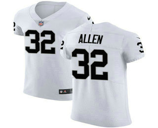 Men's Oakland Raiders #32 Marcus Allen White 2017 Vapor Untouchable Stitched NFL Nike Elite Jersey