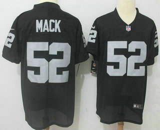 Men's Oakland Raiders #52 Khalil Mack Black 2017 Vapor Untouchable Stitched NFL Nike Elite Jersey