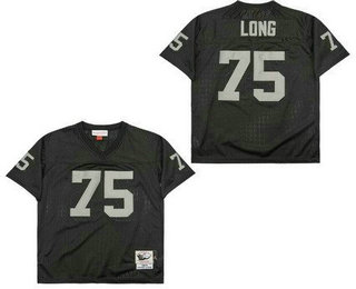 Men's Oakland Raiders #75 Howie Long Black 1983 Throwback Jersey