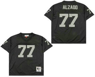 Men's Oakland Raiders #77 Lyle Alzado Black 1983 Throwback Jersey