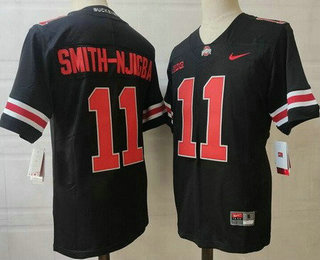 Men's Ohio State Buckeyes #11 Jaxon Smith Njigba Limited Black College Football Jersey