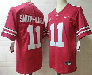 Men's Ohio State Buckeyes #11 Jaxon Smith Njigba Limited Red College Football Jersey