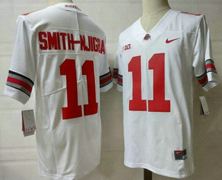 Men's Ohio State Buckeyes #11 Jaxon Smith Njigba Limited White College Football Jersey