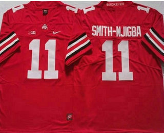 Men's Ohio State Buckeyes #11 Jaxon Smith Njigba Red 2022 Vapor Untouchable Stitched Nike Jersey