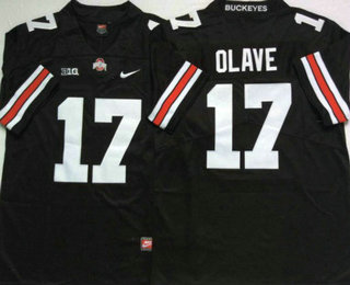 Men's Ohio State Buckeyes #17 Chris Olave Black 2017 Vapor Untouchable Stitched Nike NCAA Jersey