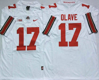 Men's Ohio State Buckeyes #17 Chris Olave White 2017 Vapor Untouchable Stitched Nike NCAA Jersey