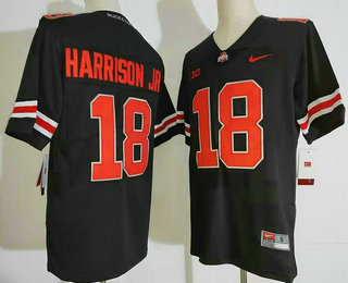 Men's Ohio State Buckeyes #18 Marvin Harrison Jr Black 2022 Vapor Untouchable Stitched Nike Jersey