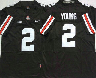 Men's Ohio State Buckeyes #2 Chase Young Black 2017 Vapor Untouchable Stitched Nike NCAA Jersey