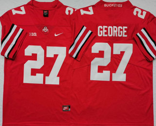 Men's Ohio State Buckeyes #27 Eddie George Red 2017 Vapor Untouchable Stitched Nike NCAA Jersey