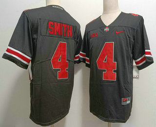 Men's Ohio State Buckeyes #4 Jeremiah Smith Black Vapor Untouchable Stitched Nike Jersey