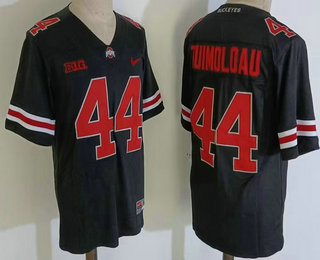 Men's Ohio State Buckeyes #44 JT Tuimoloau Black 2022 Vapor Untouchable Stitched Nike Jersey