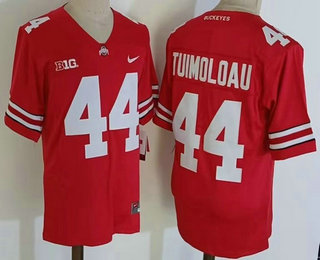 Men's Ohio State Buckeyes #44 JT Tuimoloau Red 2022 Vapor Untouchable Stitched Nike Jersey