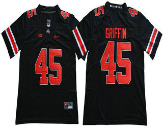 Men's Ohio State Buckeyes #45 Archie Griffin Black 2017 Vapor Untouchable Stitched Nike NCAA Jersey